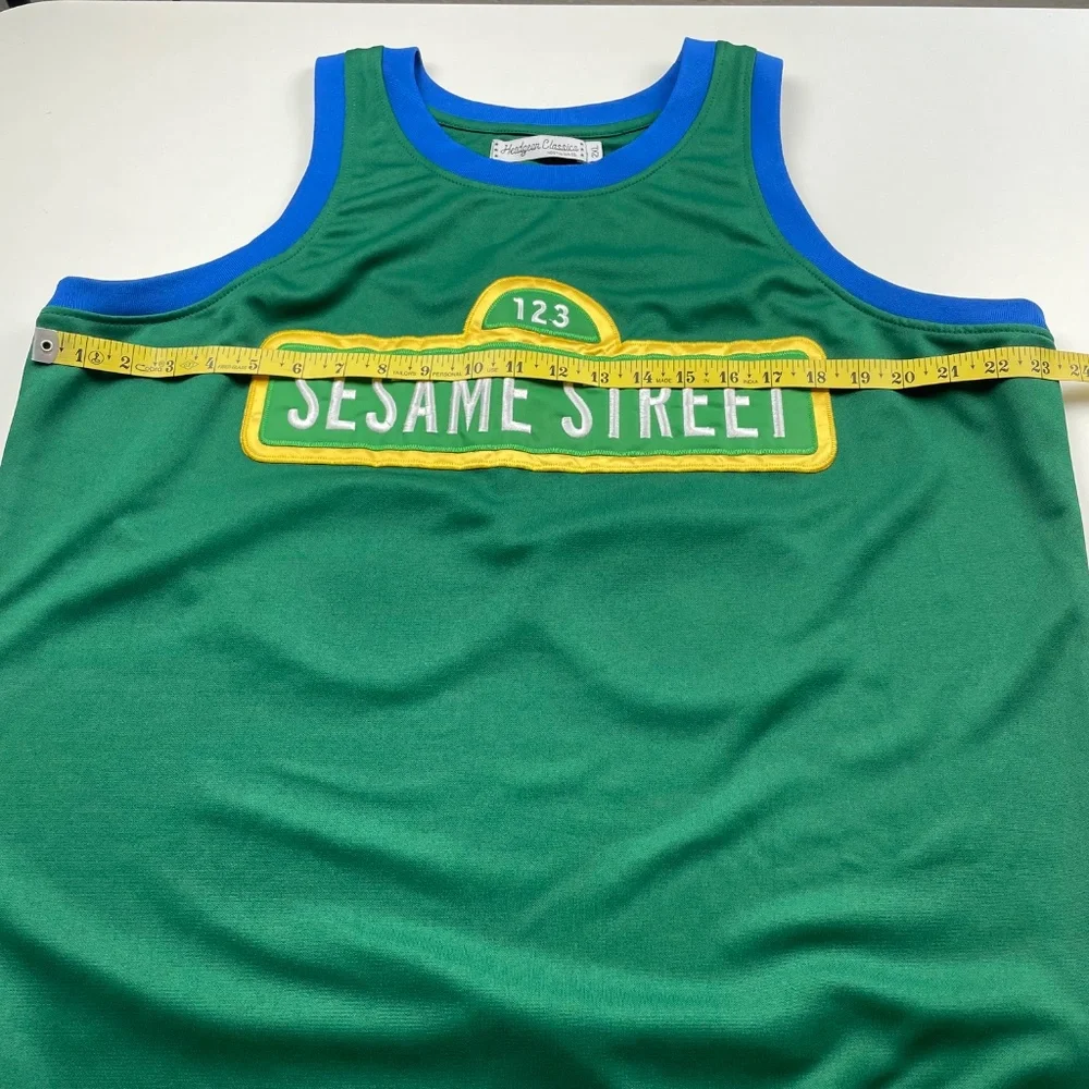 Headgear Classics Mens Sesame Street 1969 Embroidered Basketball Jersey 2XL - Picture 8 of 9